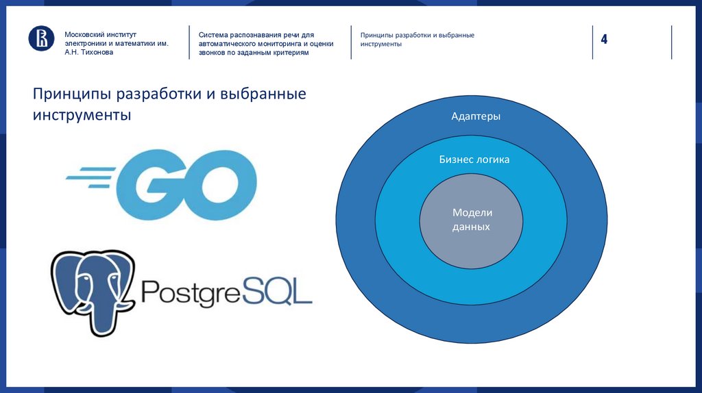 Принципы разработки и выбранные инструменты