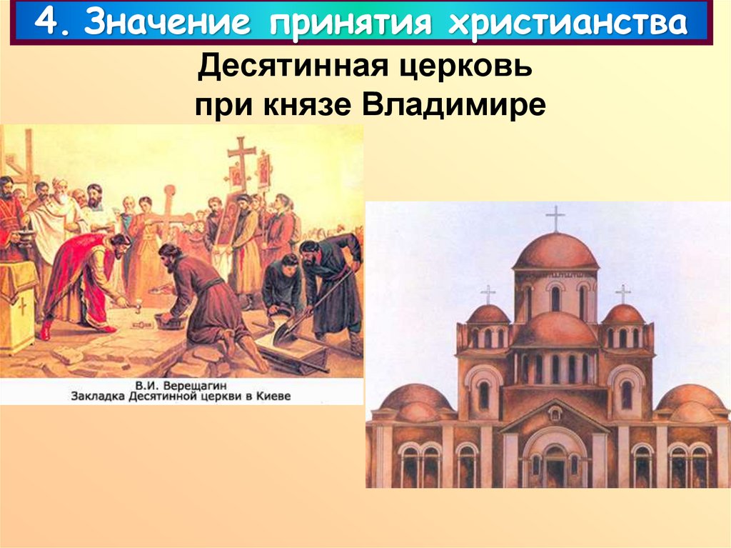 Десятинная церковь при князе Владимире