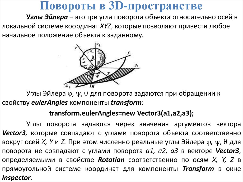 Повороты в 3D-пространстве