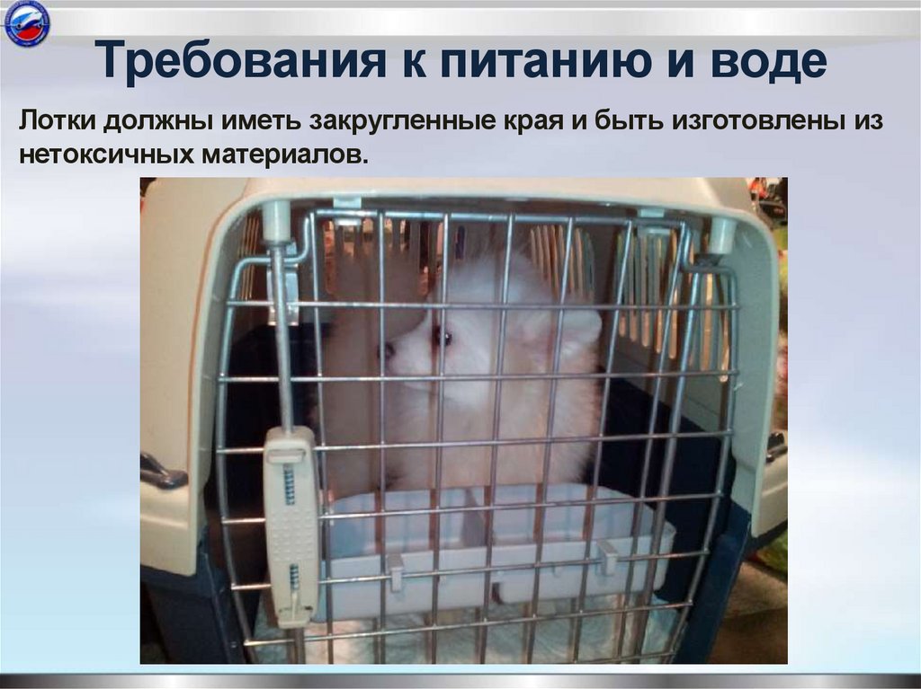 Требования к питанию и воде