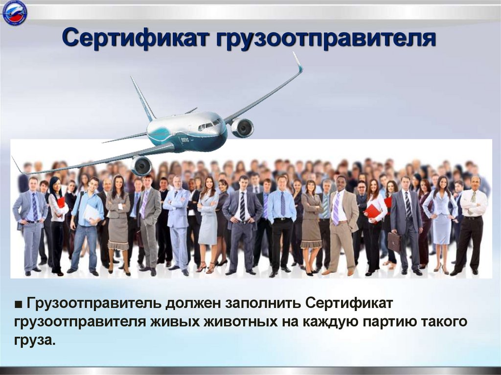 Сертификат грузоотправителя