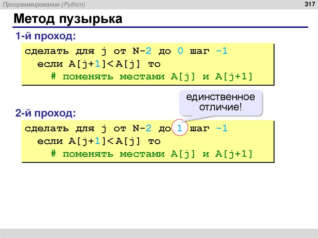 Метод пузырька