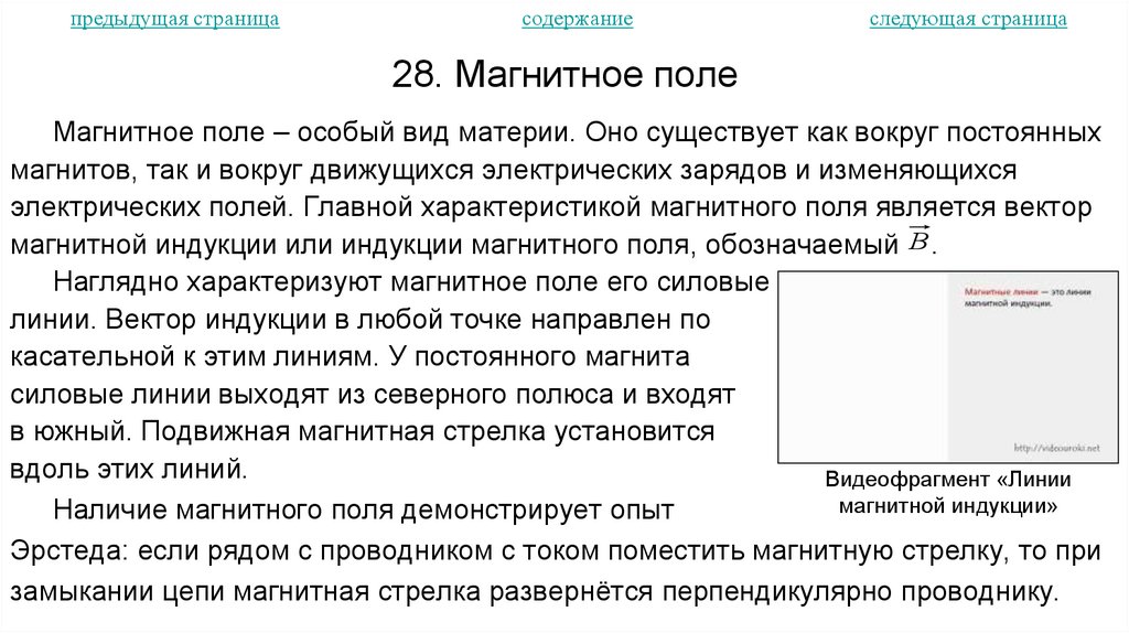 28. Магнитное поле