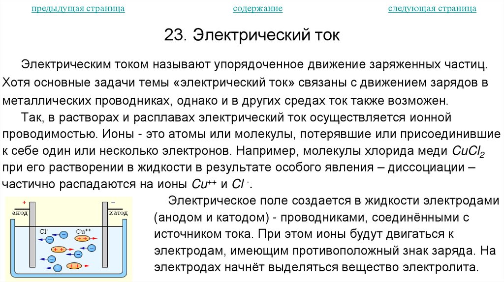 23. Электрический ток