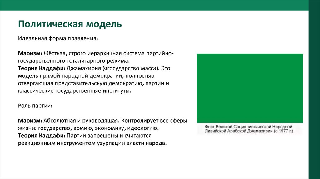 Политическая модель