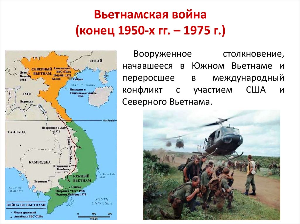 Вьетнамская война (конец 1950-х гг. – 1975 г.)