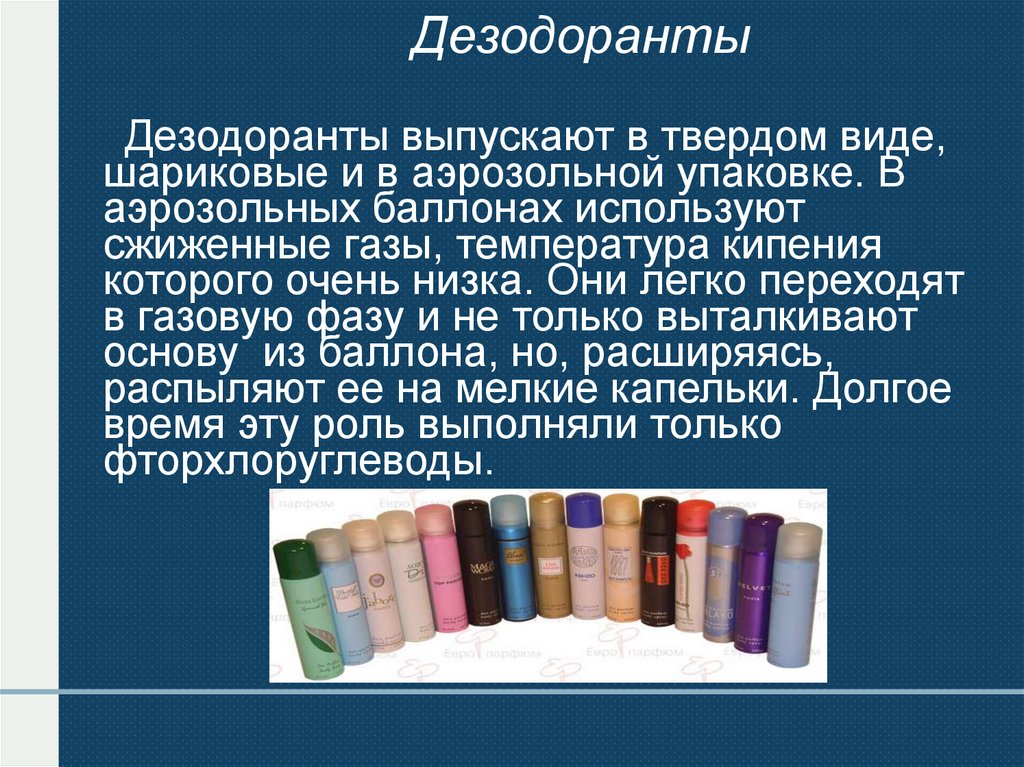 Дезодоранты