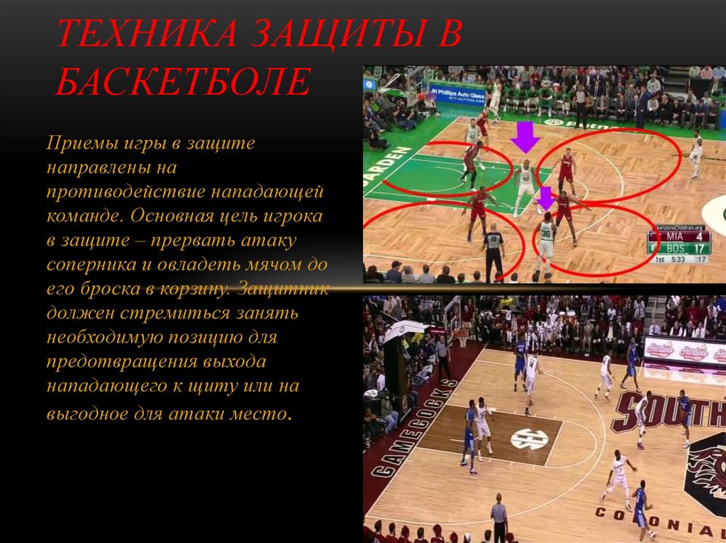 Техника защиты в баскетболе