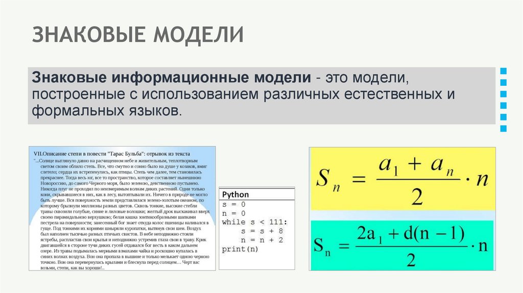 ЗНАКОВЫЕ МОДЕЛИ