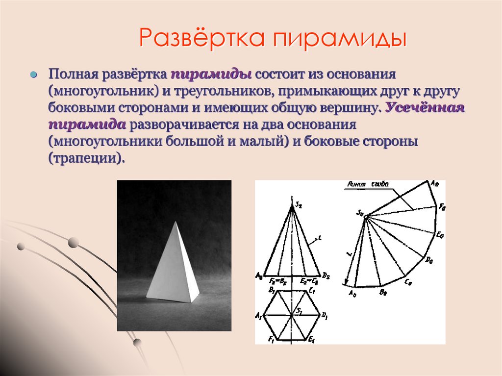 Развёртка пирамиды