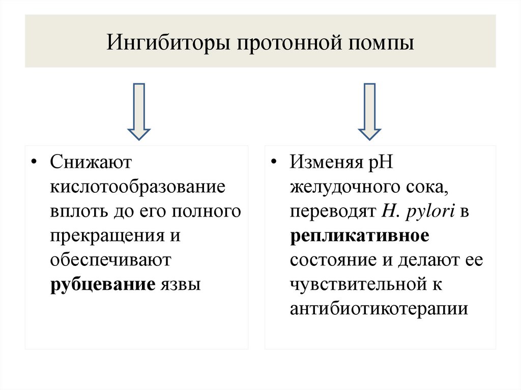 Ингибиторы протонной помпы