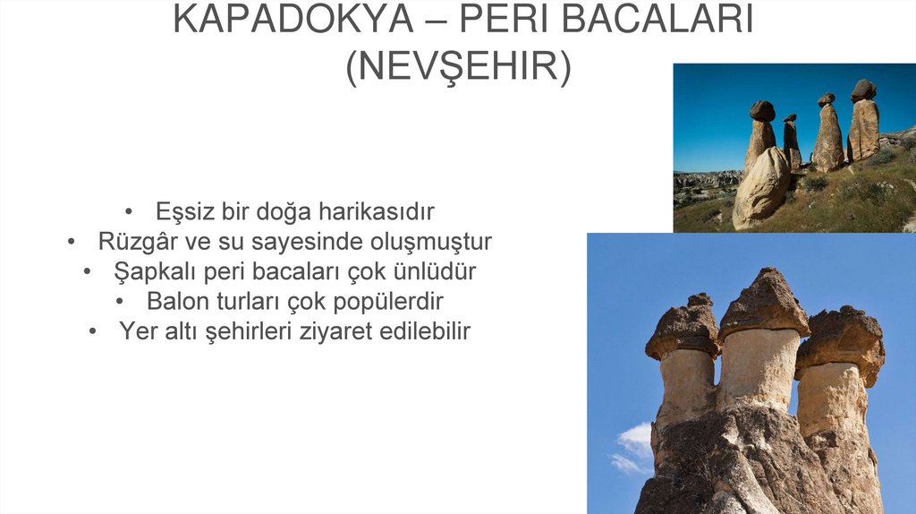 Kapadokya – Peri Bacaları (Nevşehir)