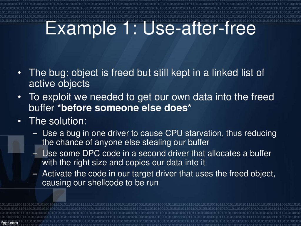 Example 1: Use-after-free