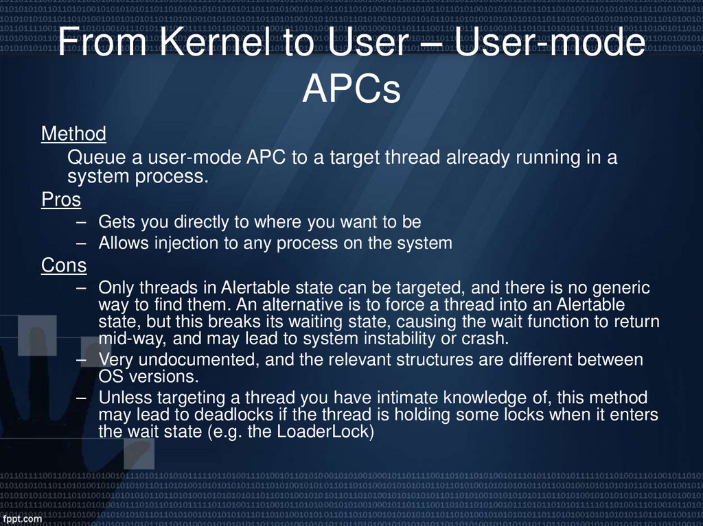 From Kernel to User – User-mode APCs