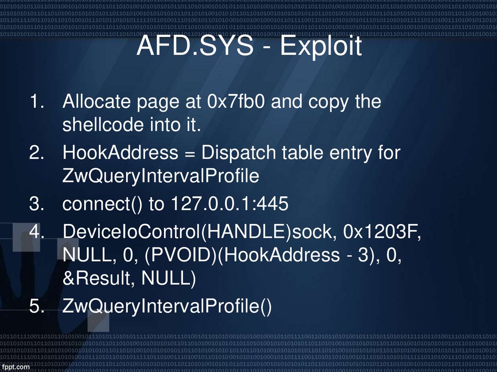 AFD.SYS - Exploit