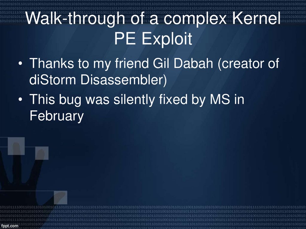 Walk-through of a complex Kernel PE Exploit