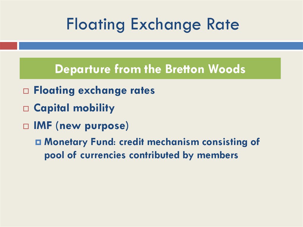 Floating Exchange Rate