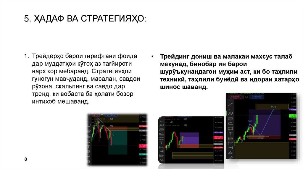 5. Ҳадаф ва стратегияҳо: 