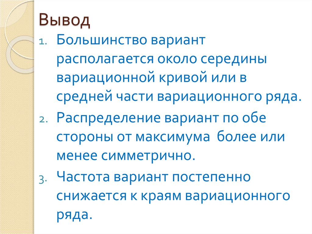Вывод