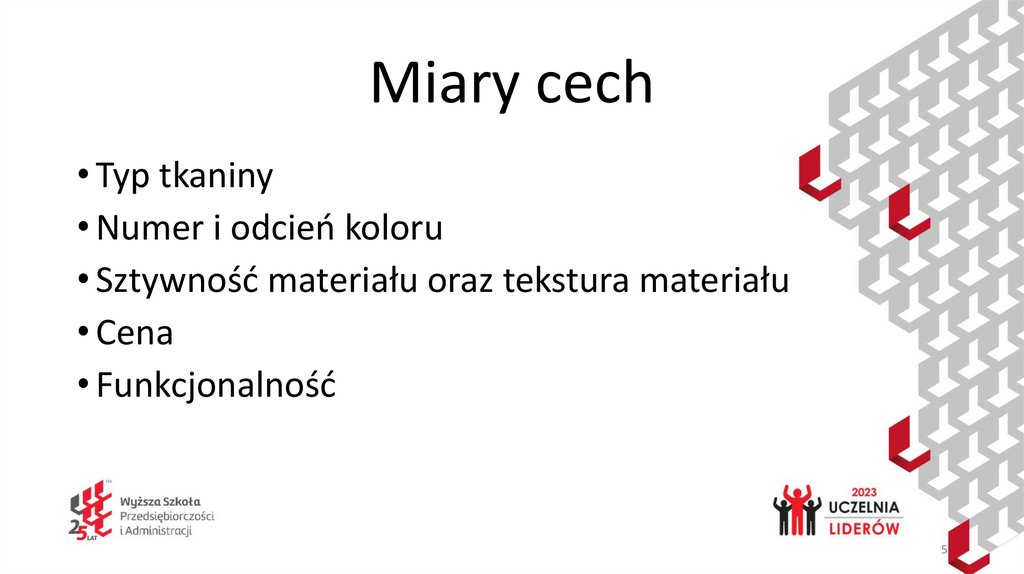 Miary cech