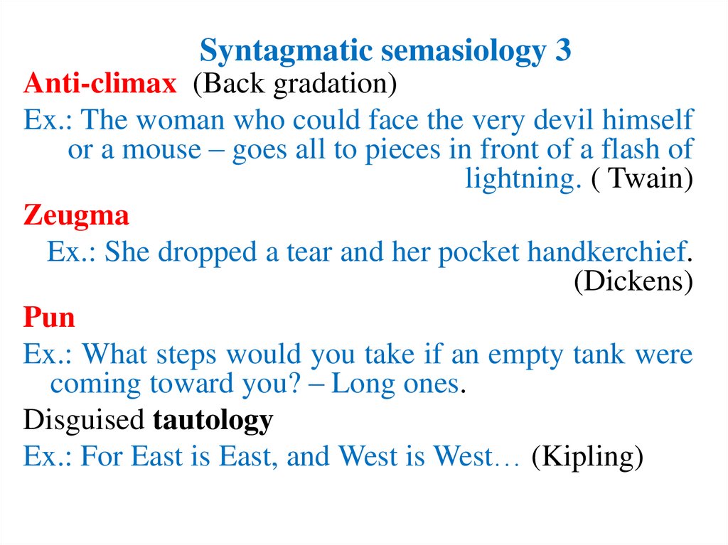 Syntagmatic semasiology 3