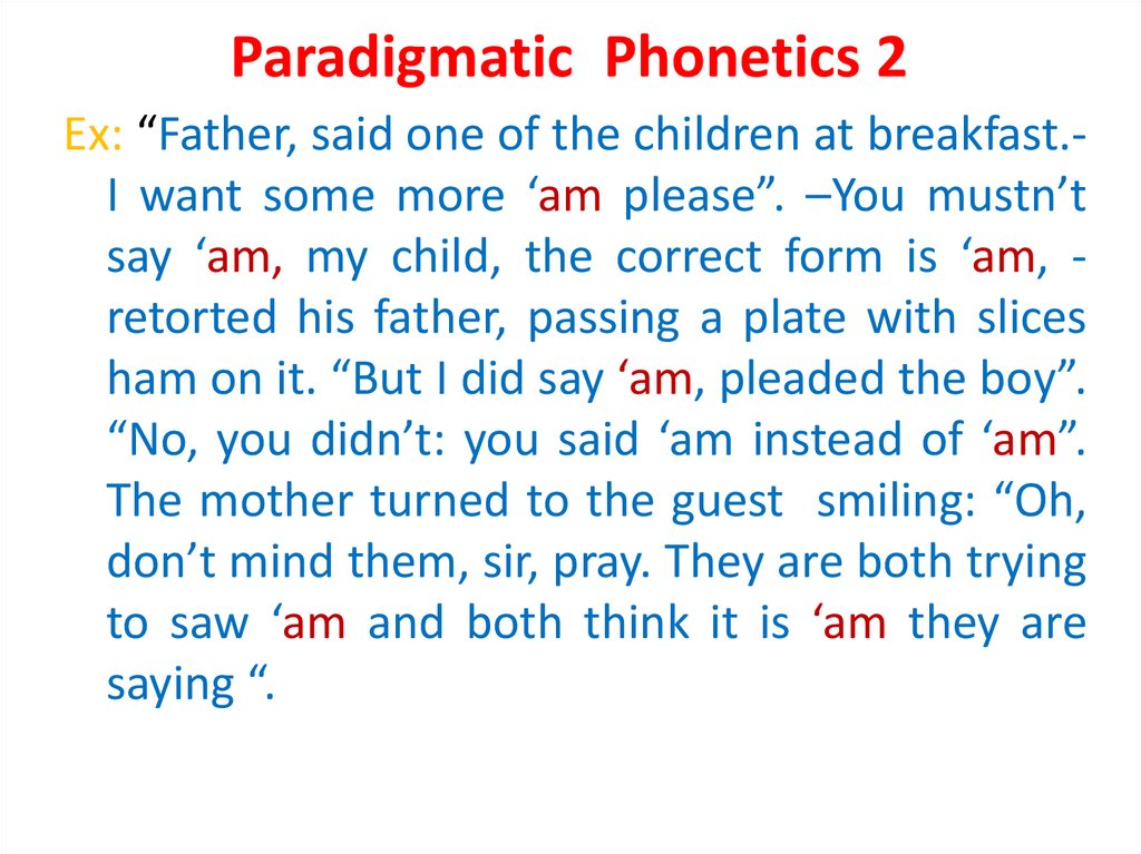 Paradigmatic Phonetics 2