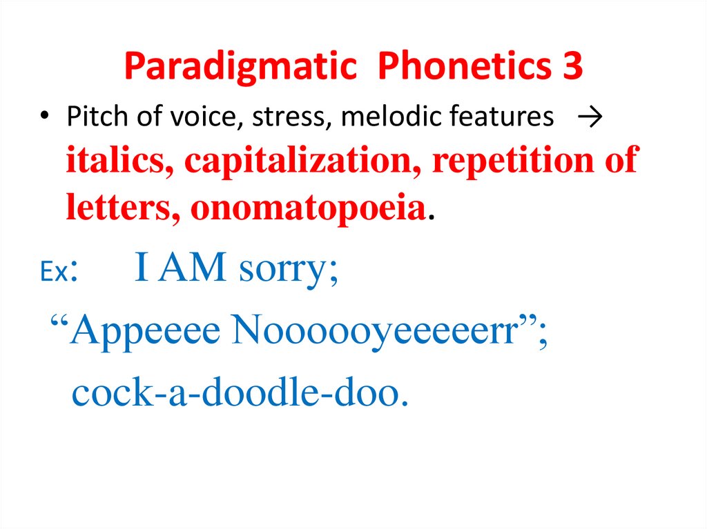 Paradigmatic Phonetics 3