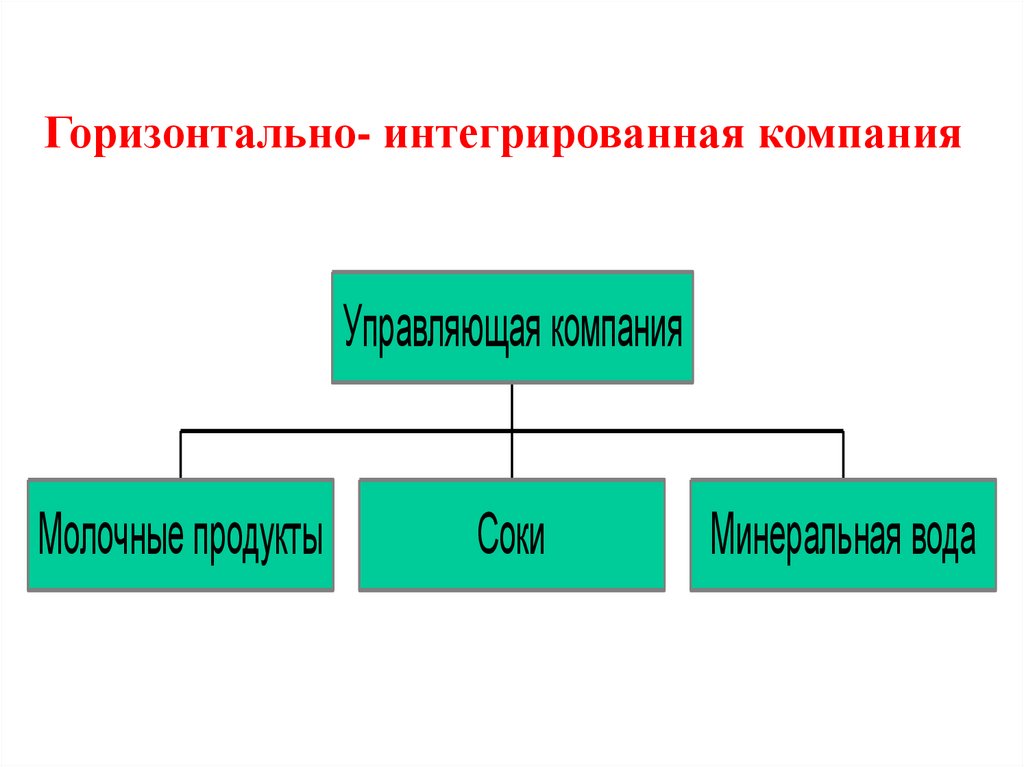 Горизонтально- интегрированная компания