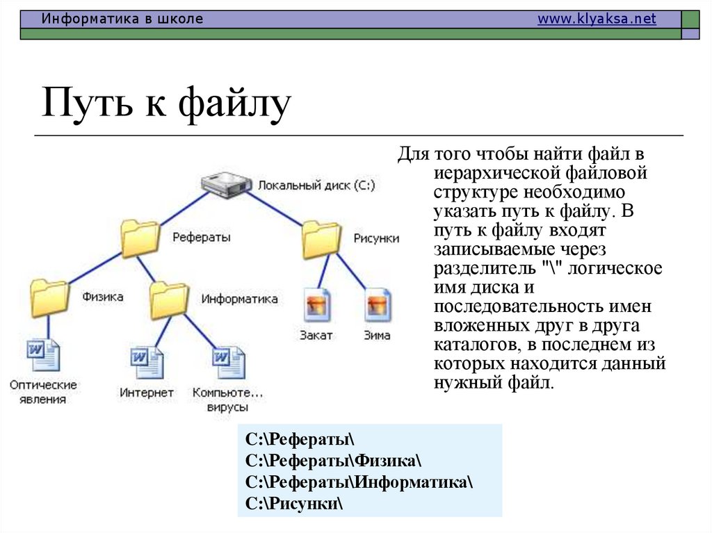 Путь к файлу