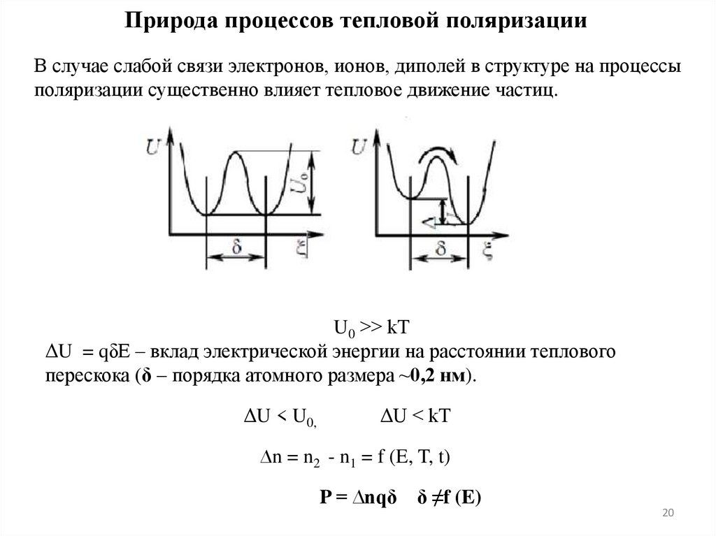 Природа процессов тепловой поляризации