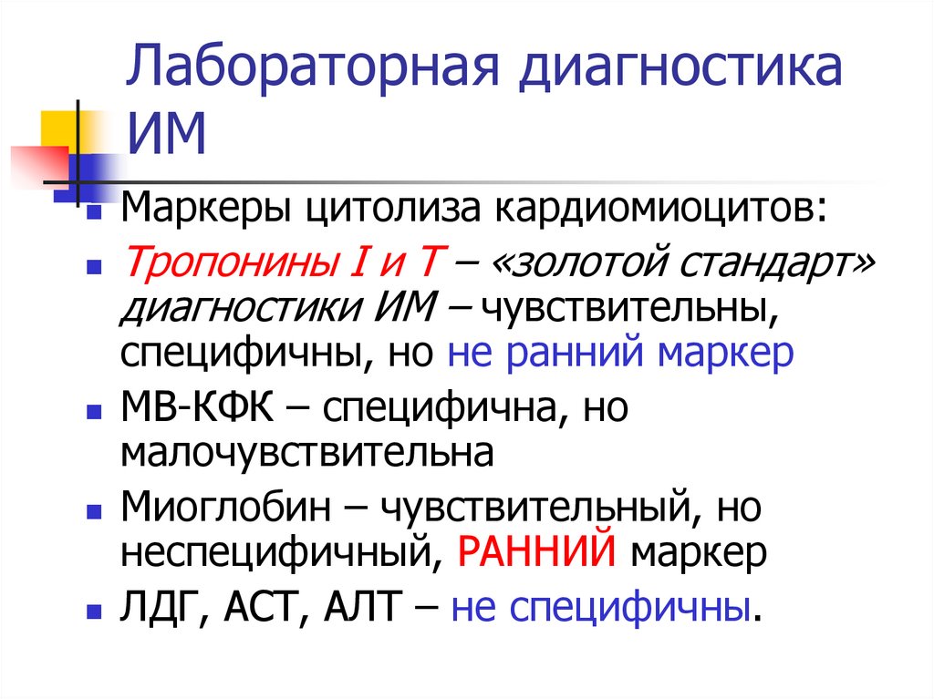 Лабораторная диагностика ИМ