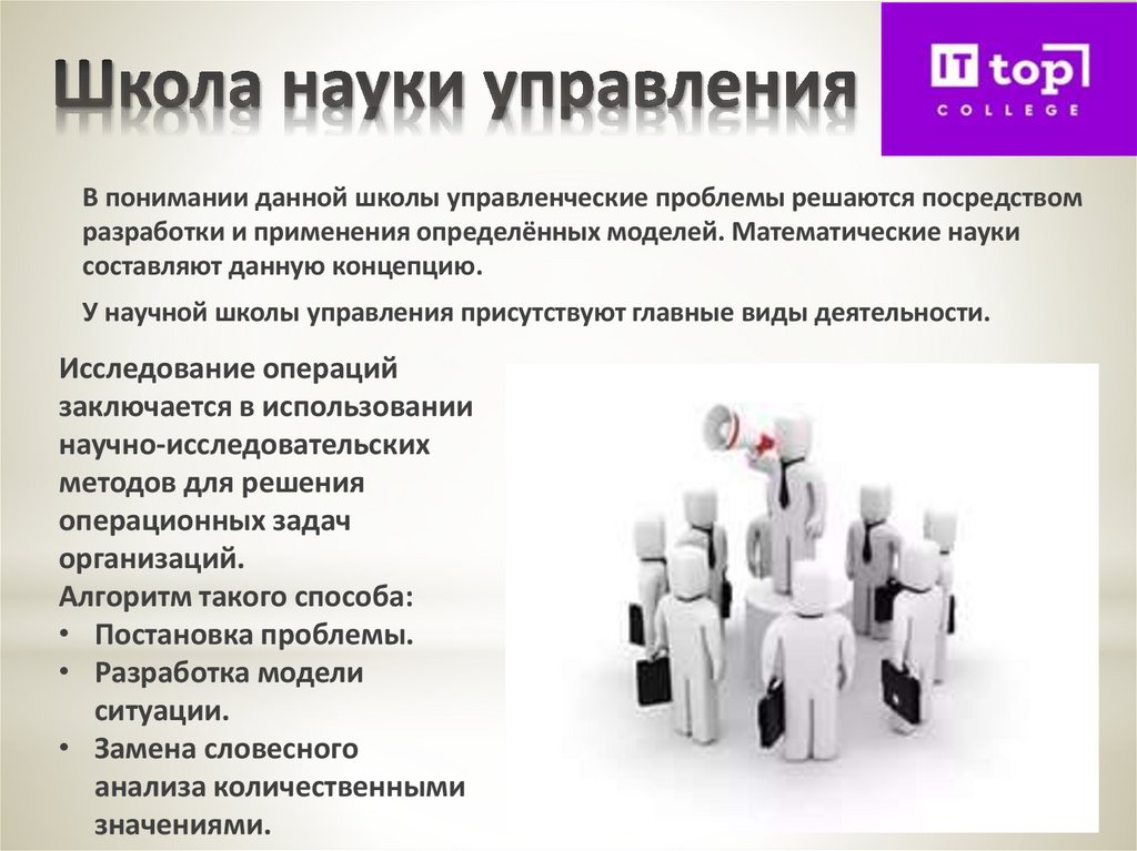 Школа науки управления