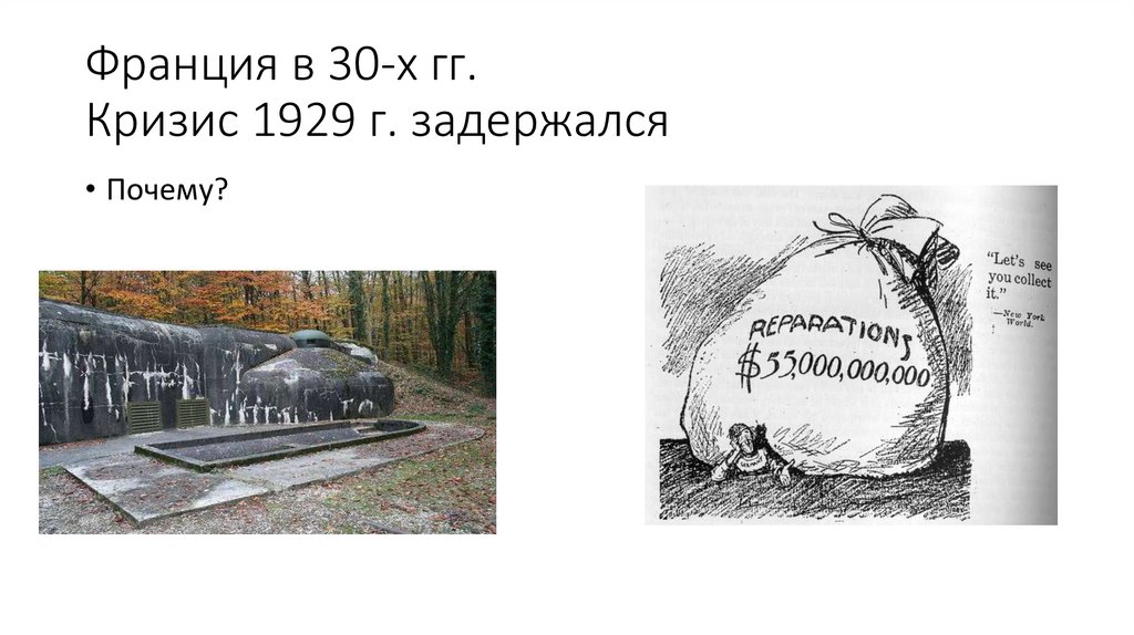 Франция в 30-х гг. Кризис 1929 г. задержался