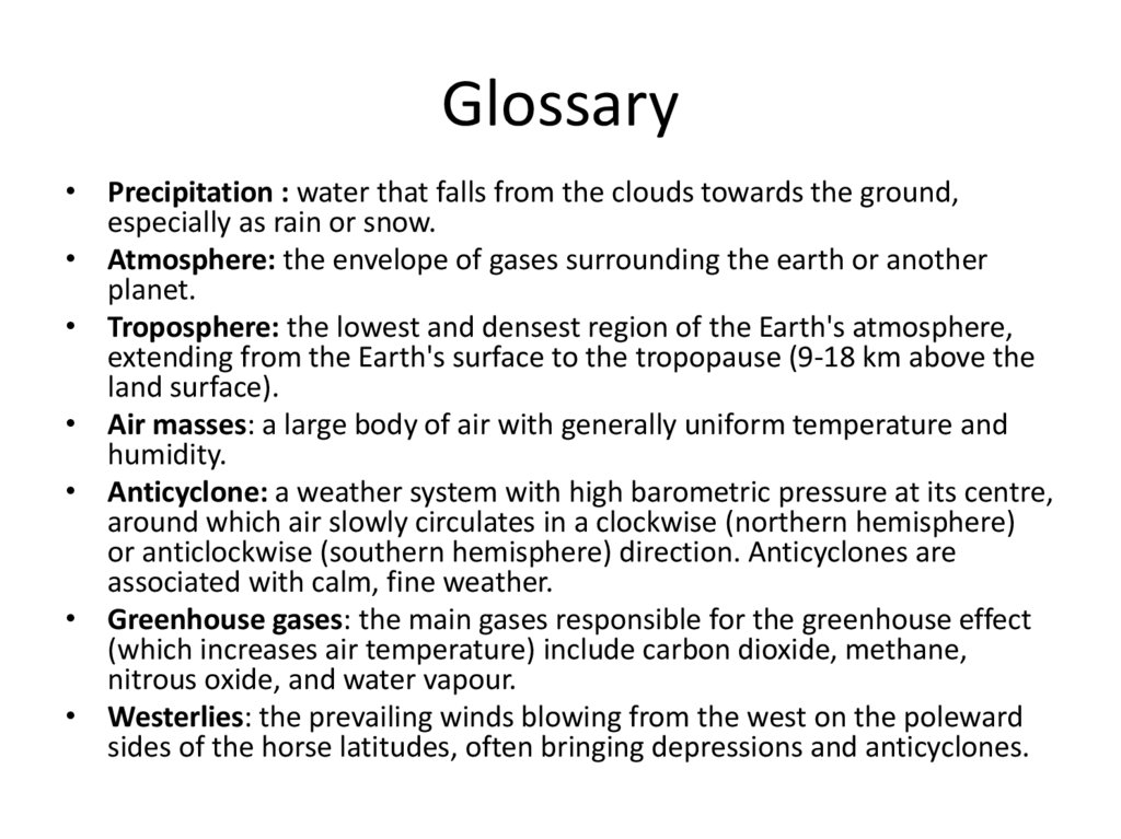 Glossary