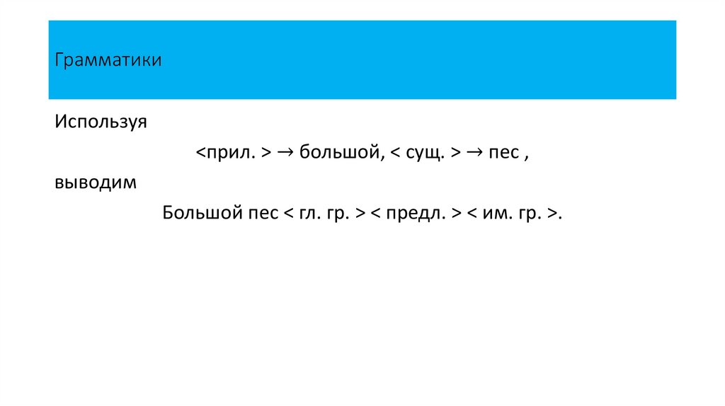 Грамматики