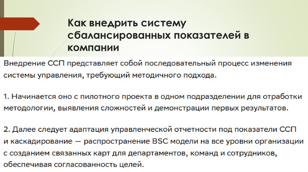 Как внедрить систему сбалансированных показателей в компании