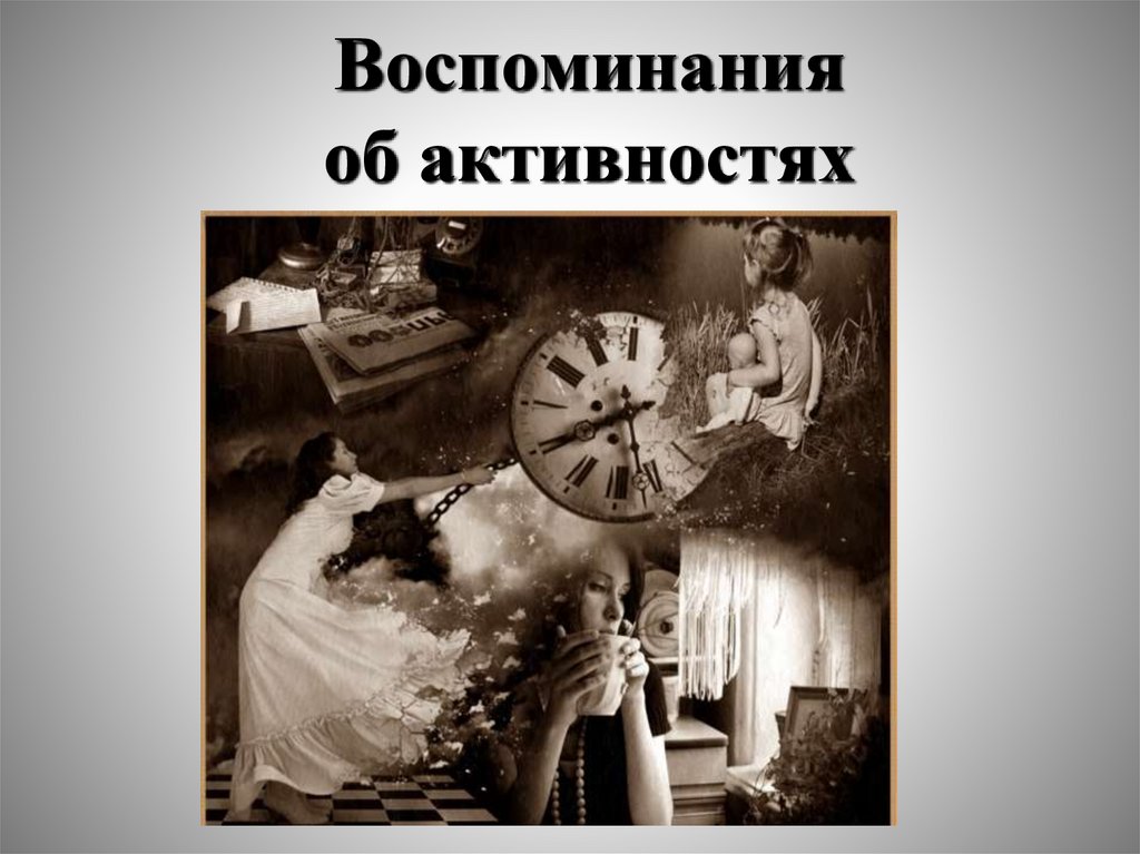 Воспоминания об активностях