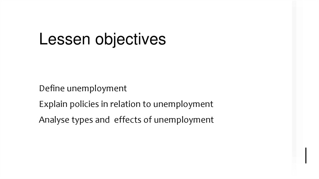 Lessen objectives