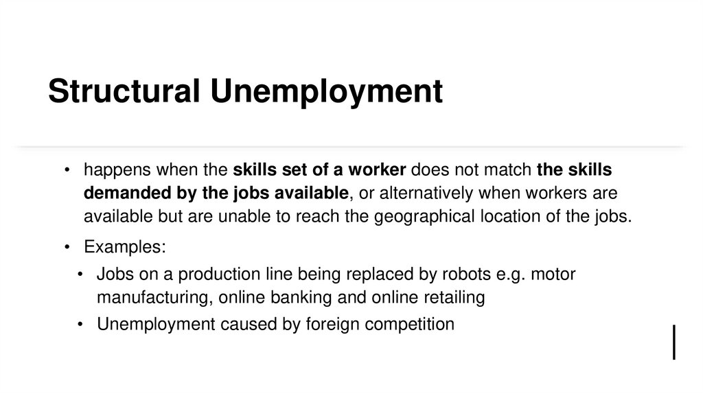 Structural Unemployment