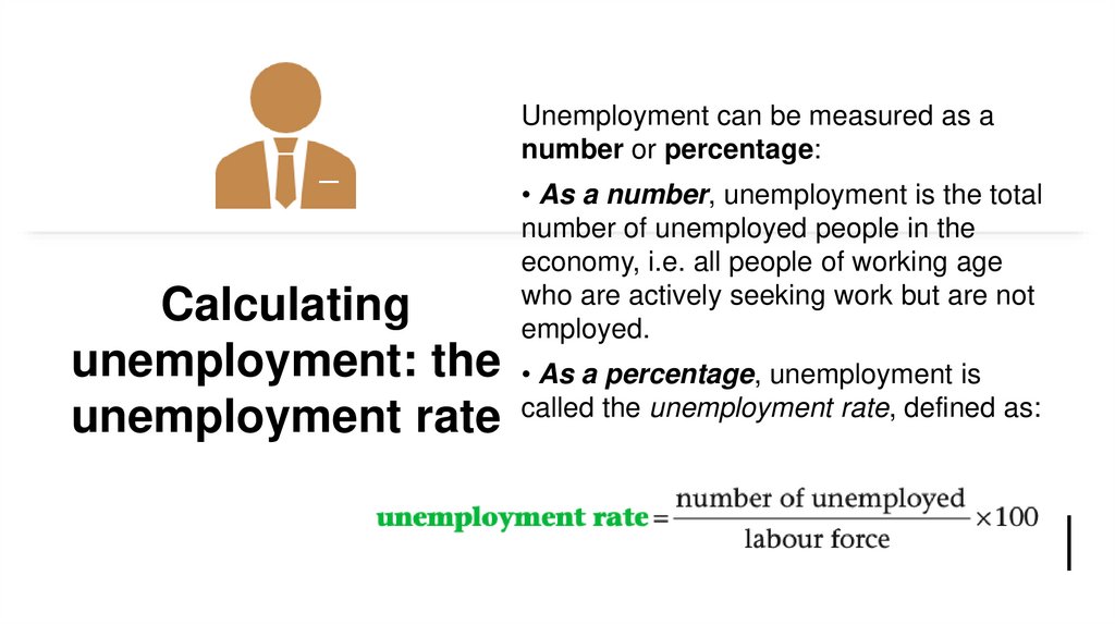 Calculating unemployment: the unemployment rate