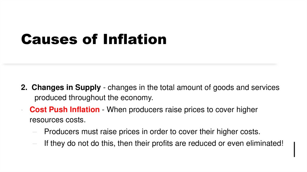 Causes of Inflation