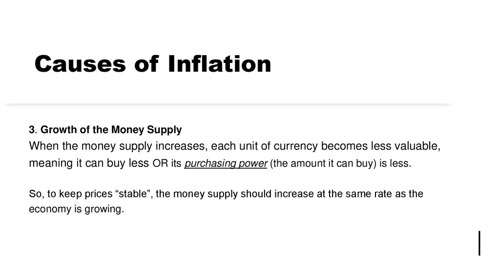 Causes of Inflation