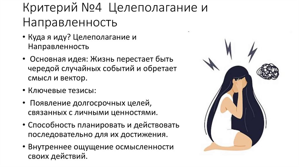 Критерий №4 Целеполагание и Направленность