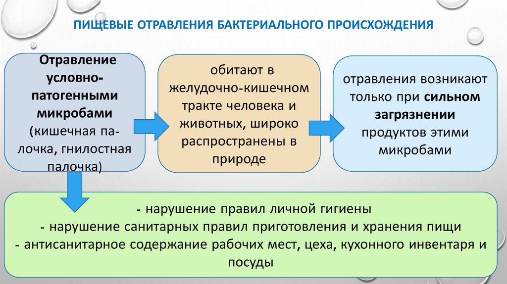 Пищевые отравления бактериального происхождения