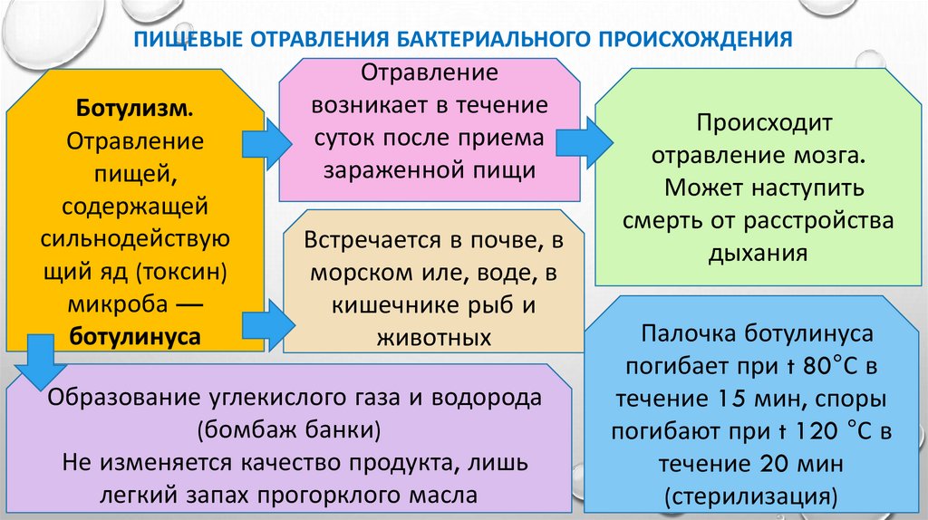 Пищевые отравления бактериального происхождения