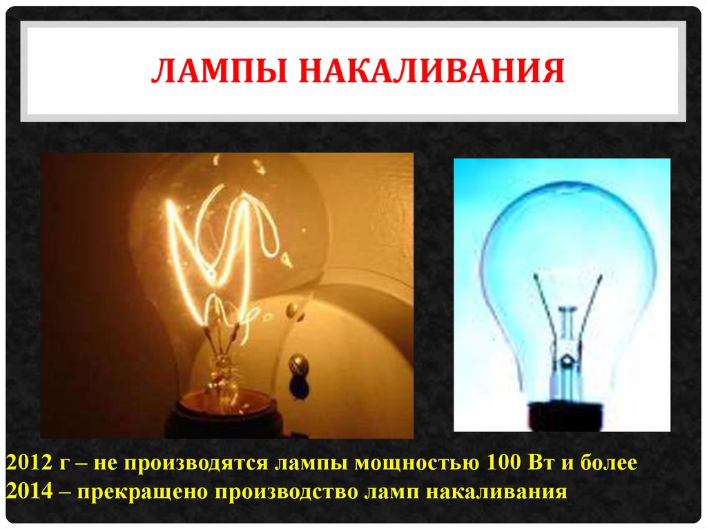 лампы накаливания