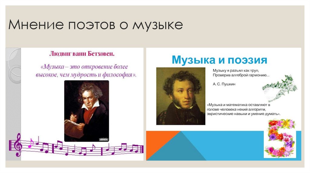 Мнение поэтов о музыке