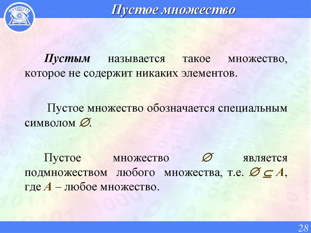 Пустое множество
