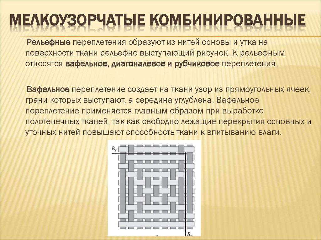 Мелкоузорчатые комбинированные