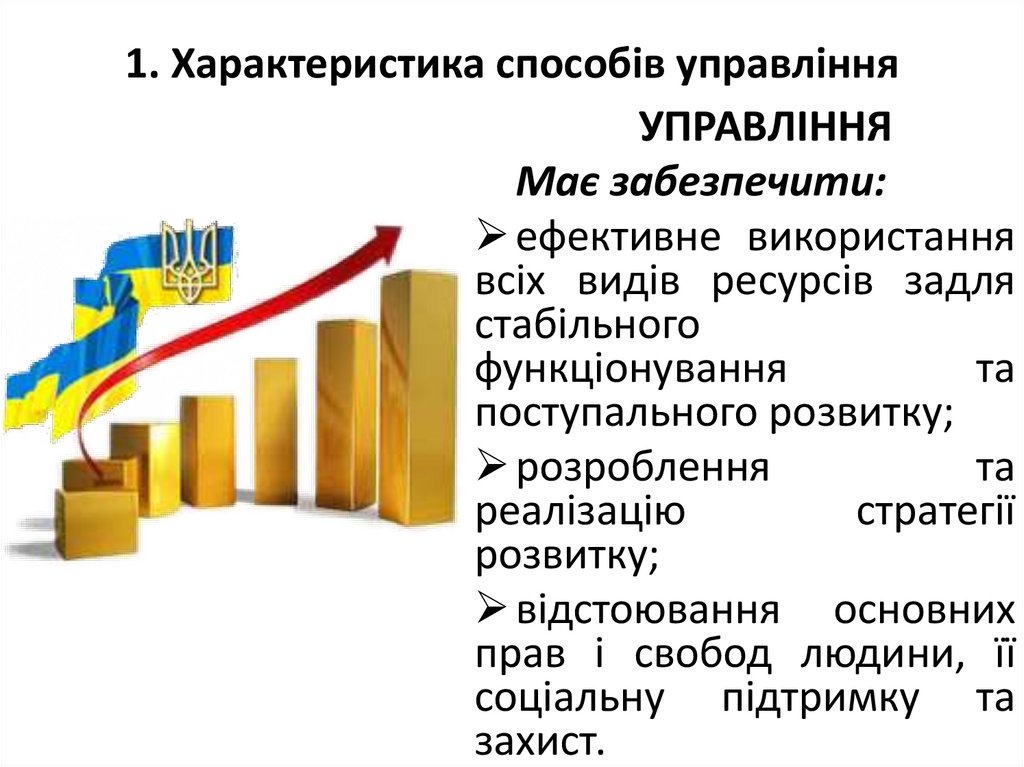 1. Характеристика способів управління